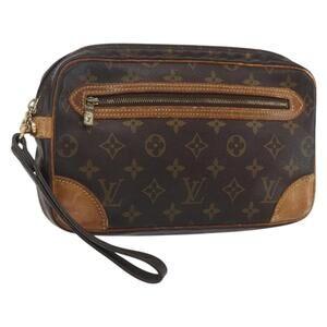 LOUIS VUITTON Monogram Marly Dragonne GM Clutch Bag M51825 LV Auth ka926